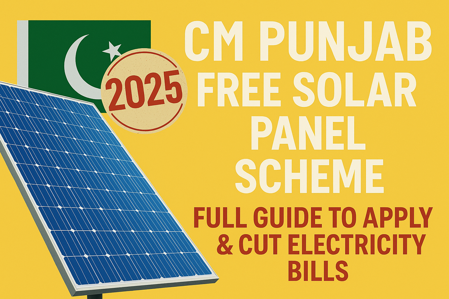 CM Punjab Free Solar Panel Scheme 2025