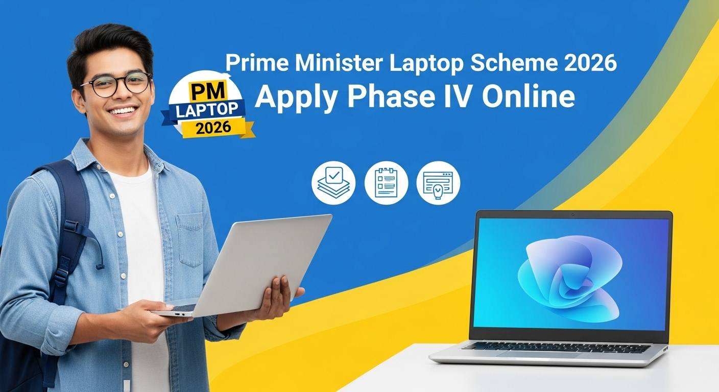 Prime Minister Laptop Scheme 2026 Apply Phase IV Online